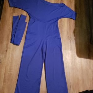 Cold shoulder Jumper w / belt sash